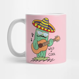 cactus playing guitar Mug